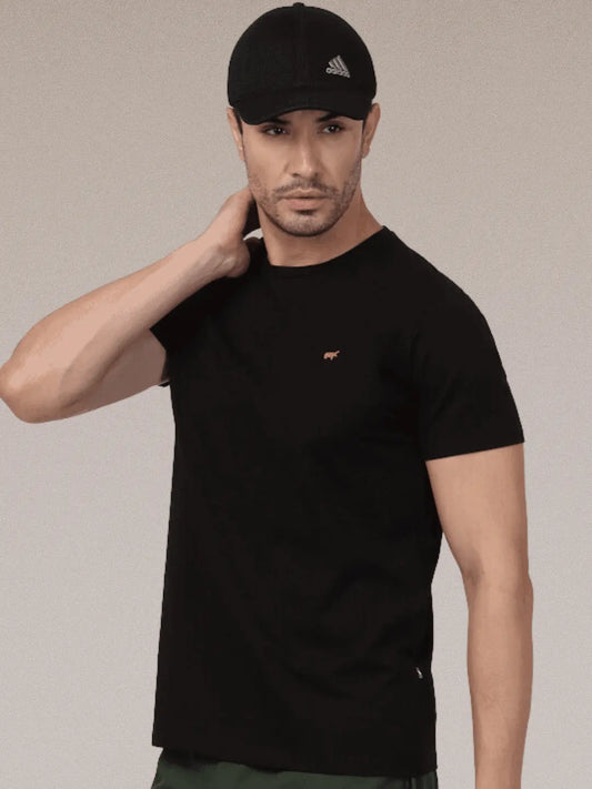 Black Round Neck T-shirt