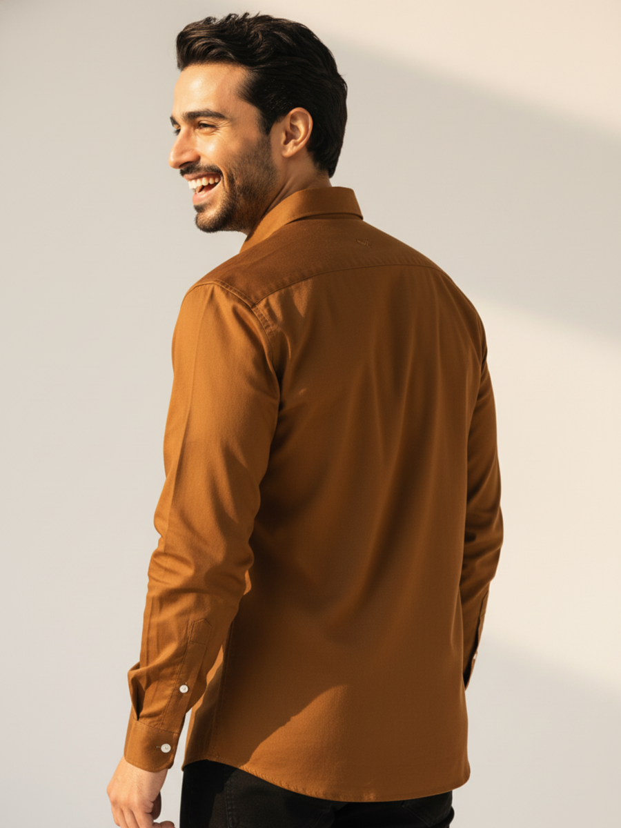 Rust Button-Down Shirt