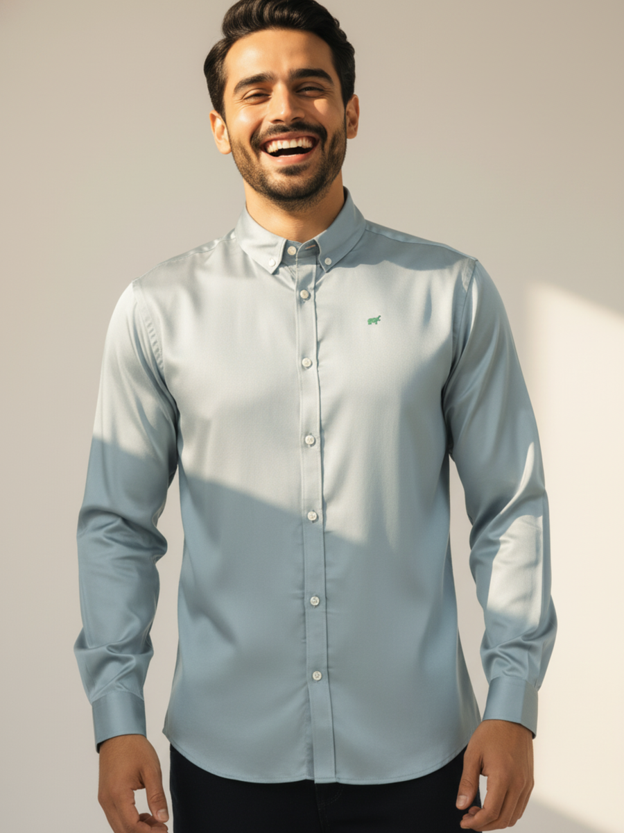 Mint Button-Down Shirt