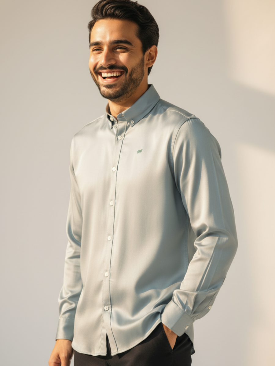 Mint Button-Down Shirt