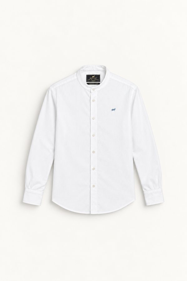 Off White Mandarin Shirt