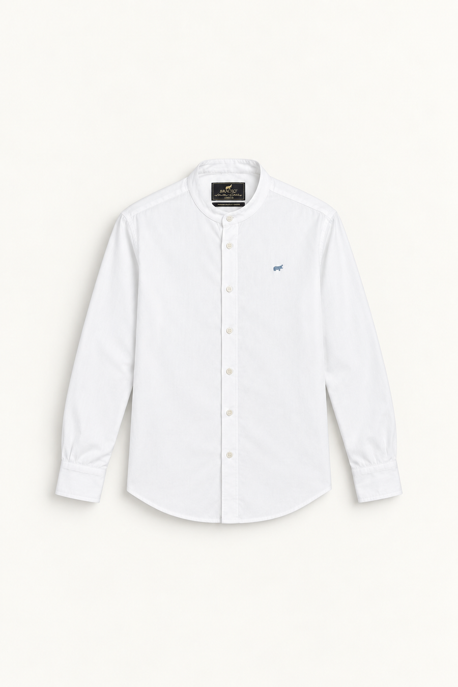 Off White Mandarin Shirt