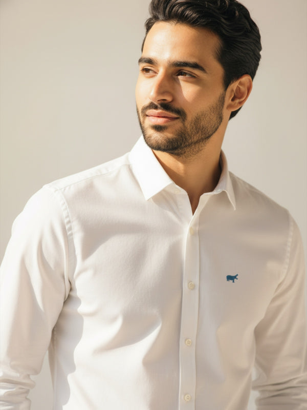White Button-Down Shirt