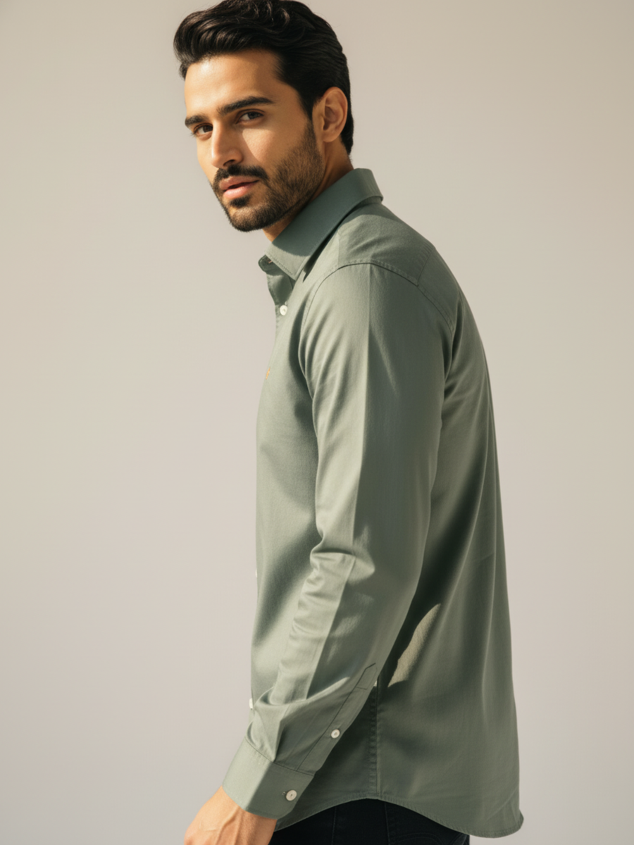 Sage Button-Down Shirt