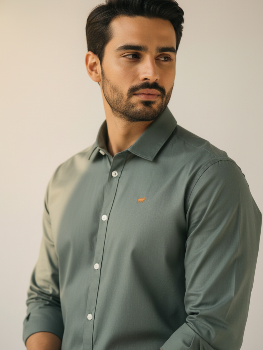 Sage Button-Down Shirt