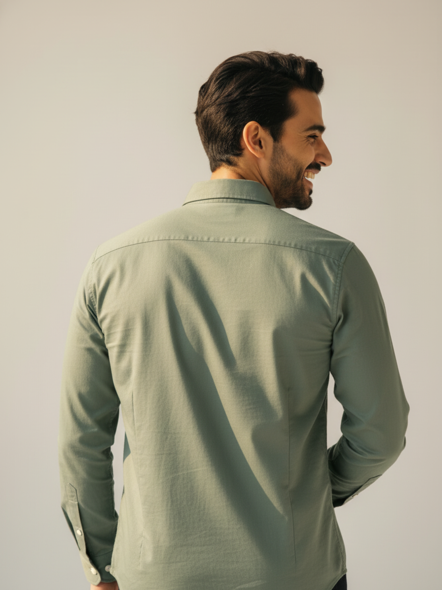 Sage Button-Down Shirt