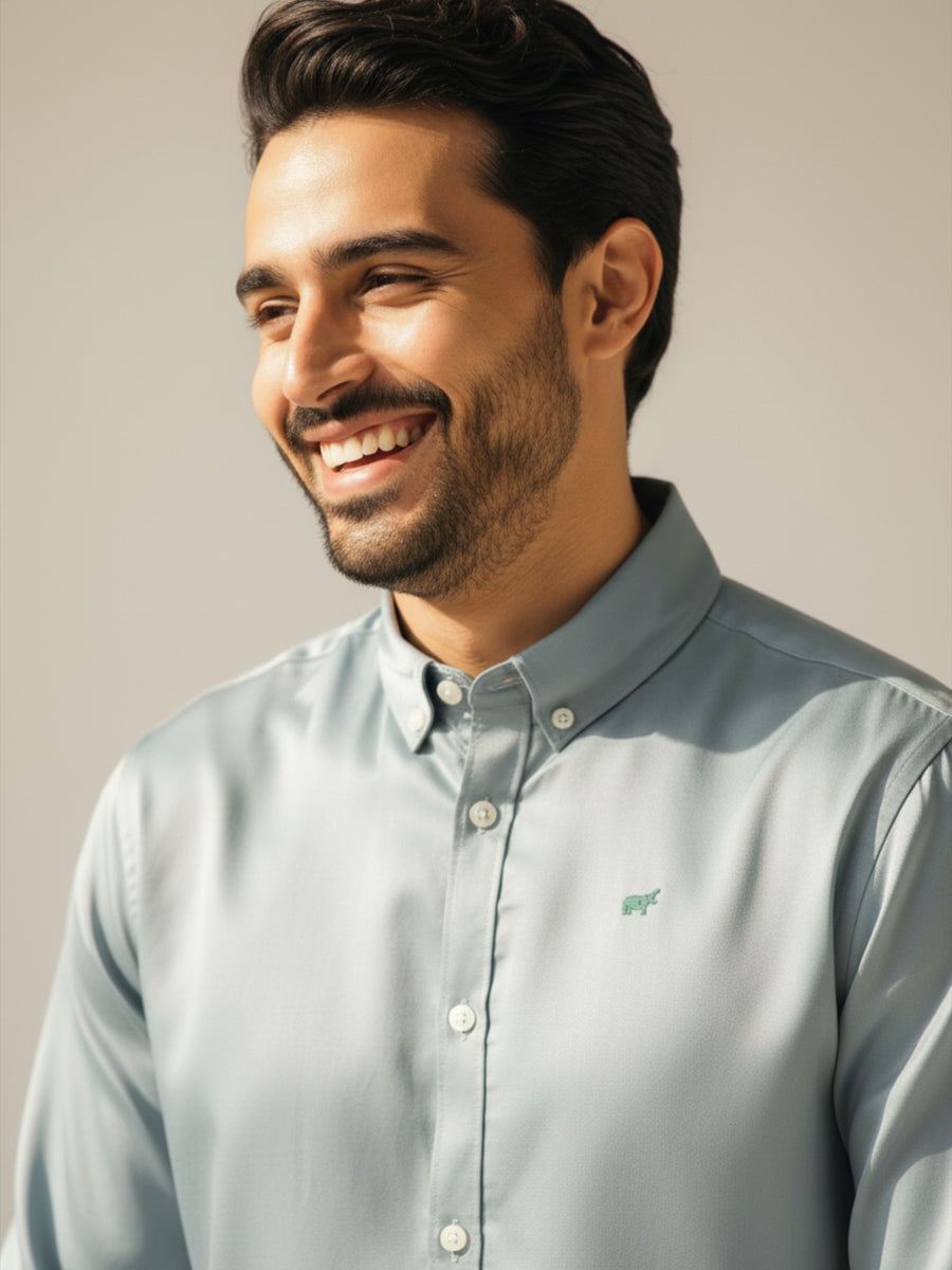 Mint Button-Down Shirt