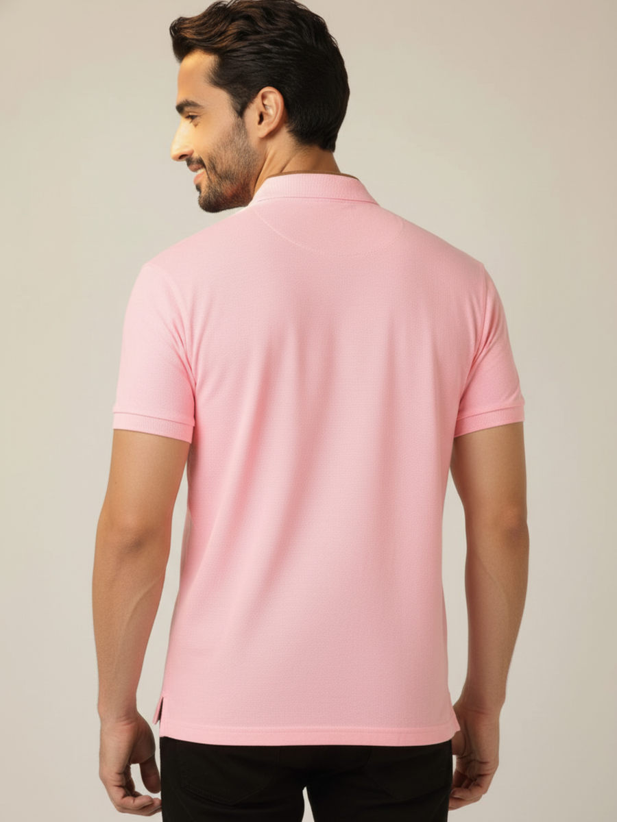 Pink Henley Shirt