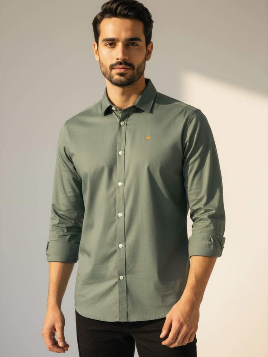 Sage Button-Down Shirt