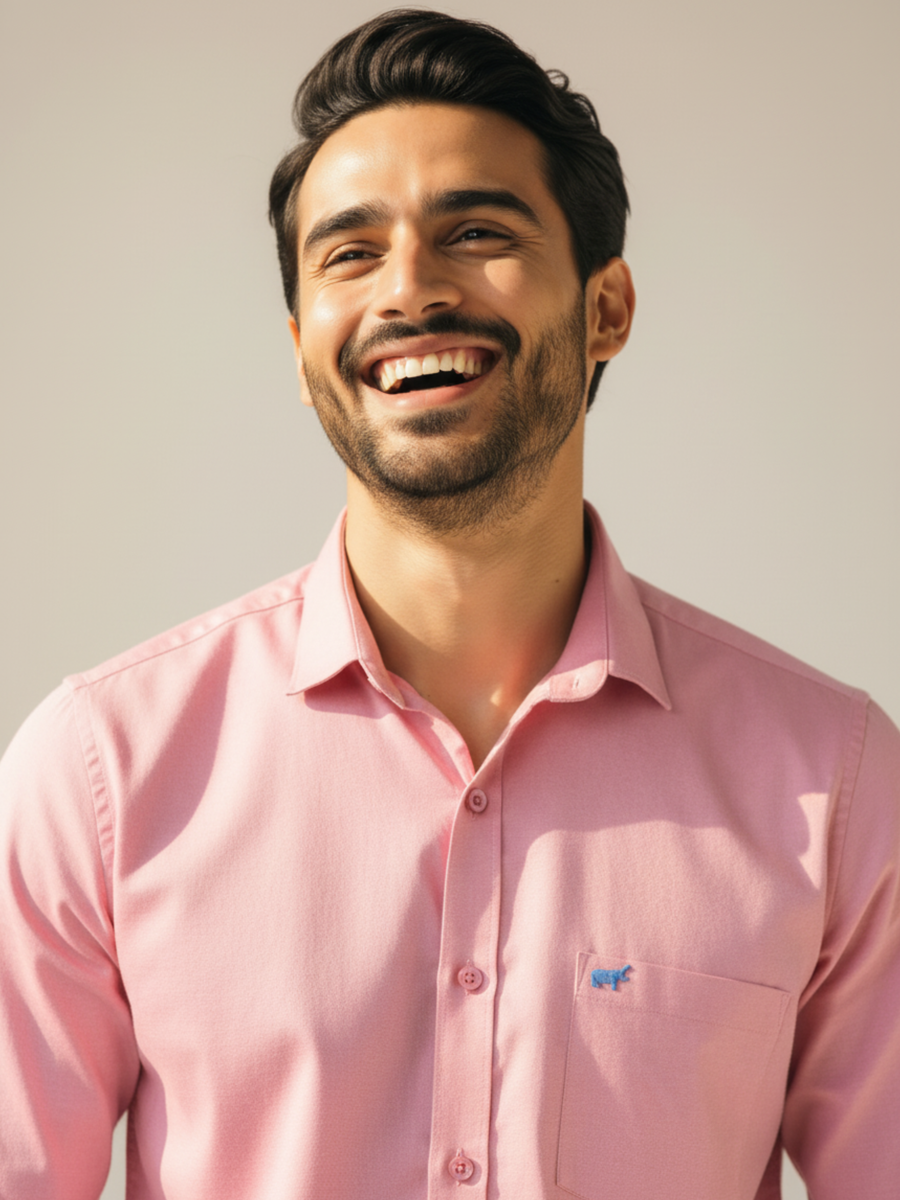 Pink Button-Down Shirt