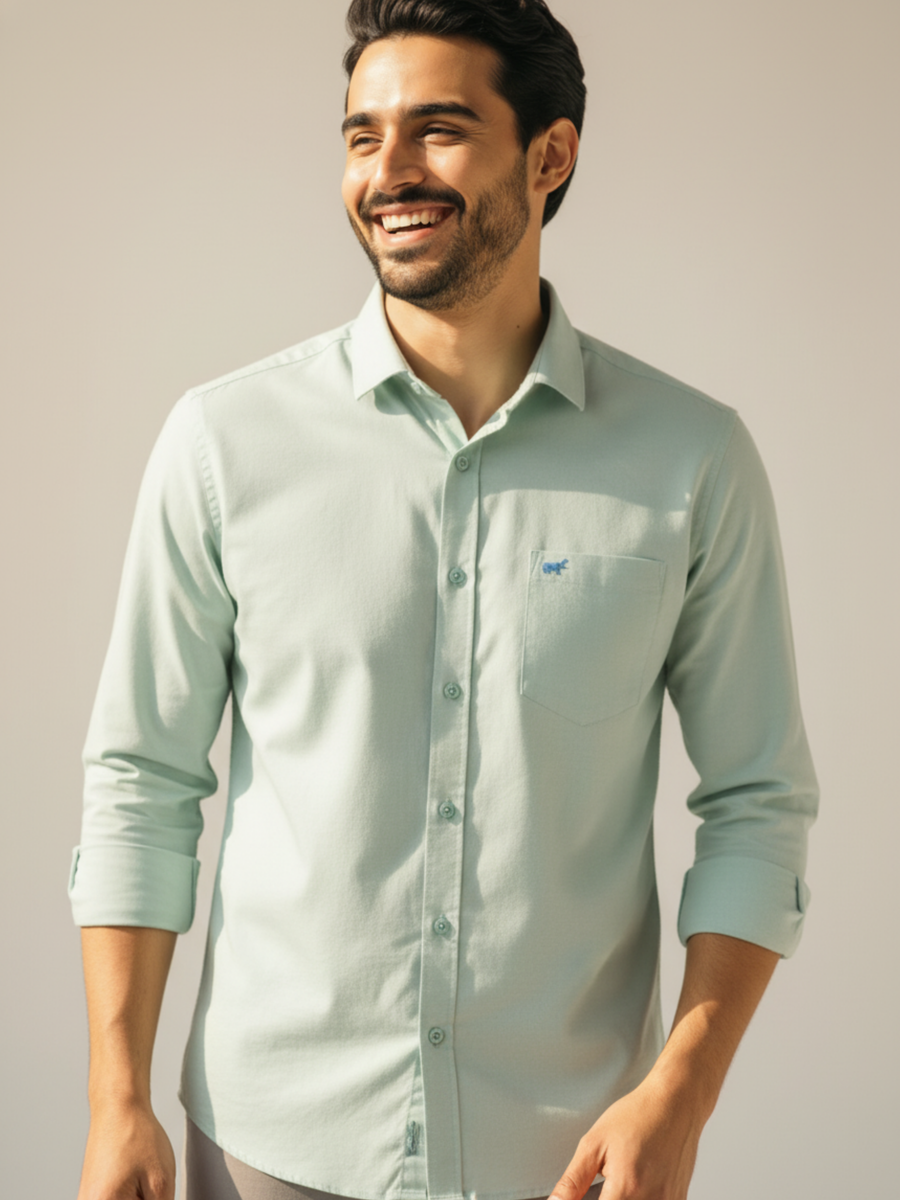 Sea Green Twill Shirt