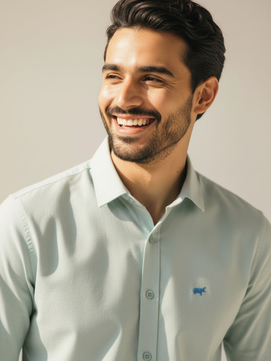 Sea Green Twill Shirt