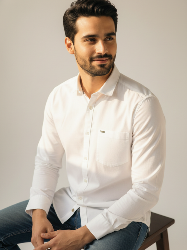 Slim Fit Twill Shirt - Braclo