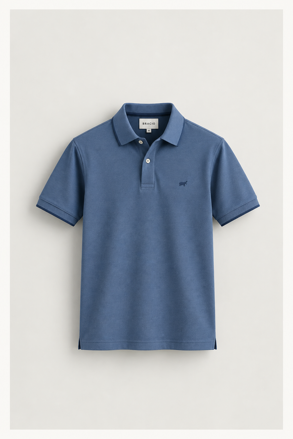 Dusty Blue Polo Shirt