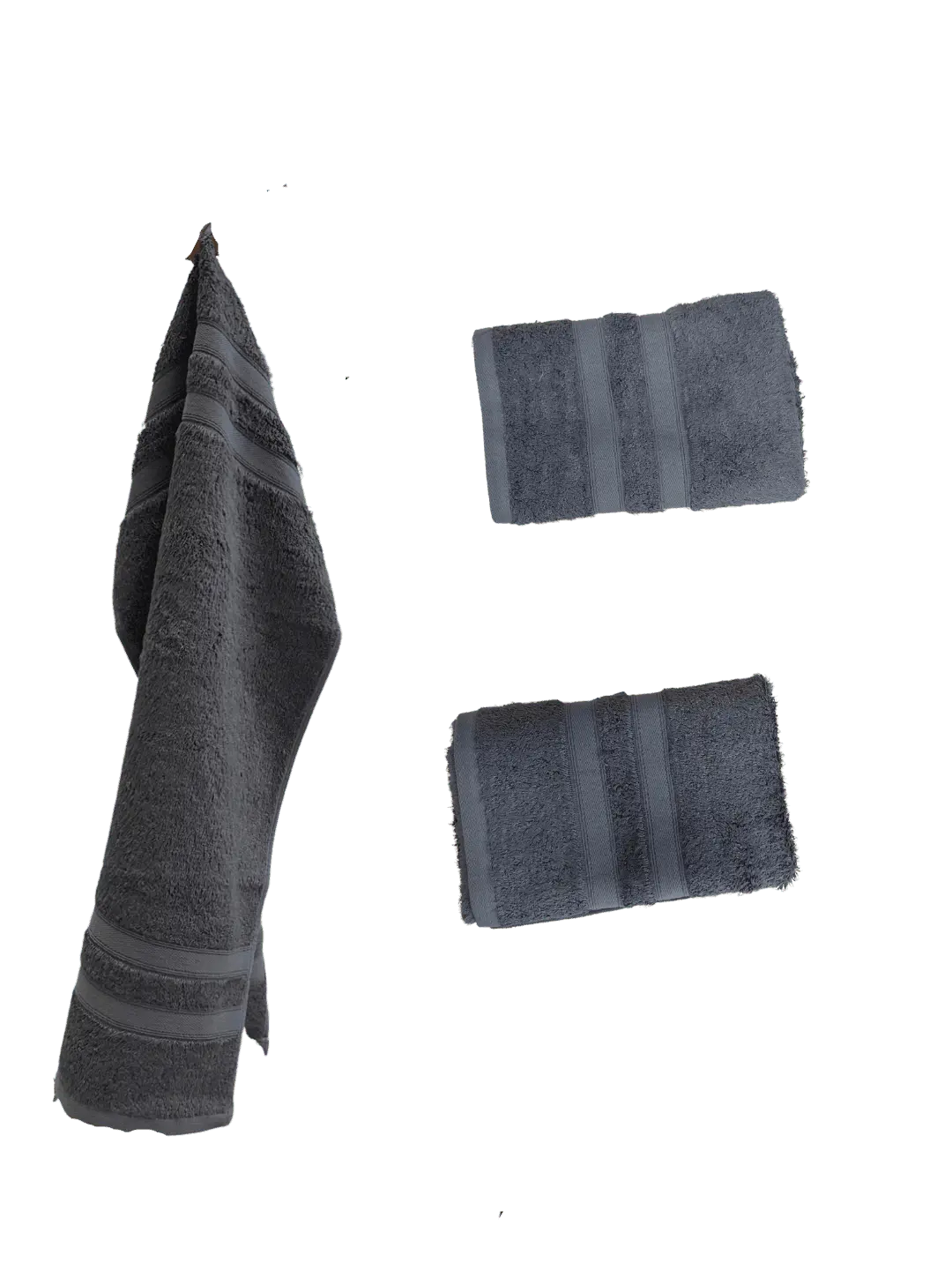 (PACK OF 2) Bamboo Cotton Hand Towels