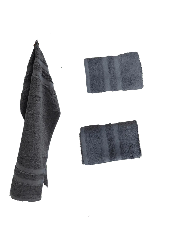 (PACK OF 2) Bamboo Cotton Hand Towels