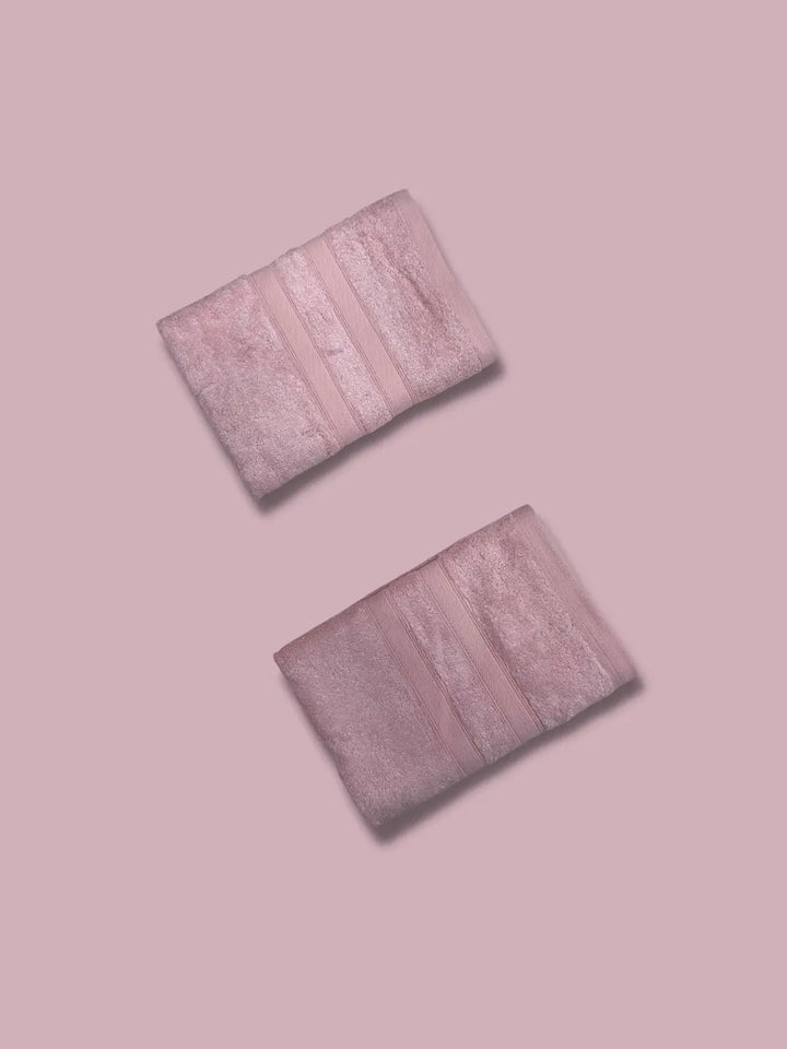 PACK OF 2) Bamboo Cotton Hand Towels