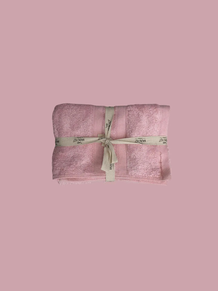 PACK OF 2) Bamboo Cotton Hand Towels