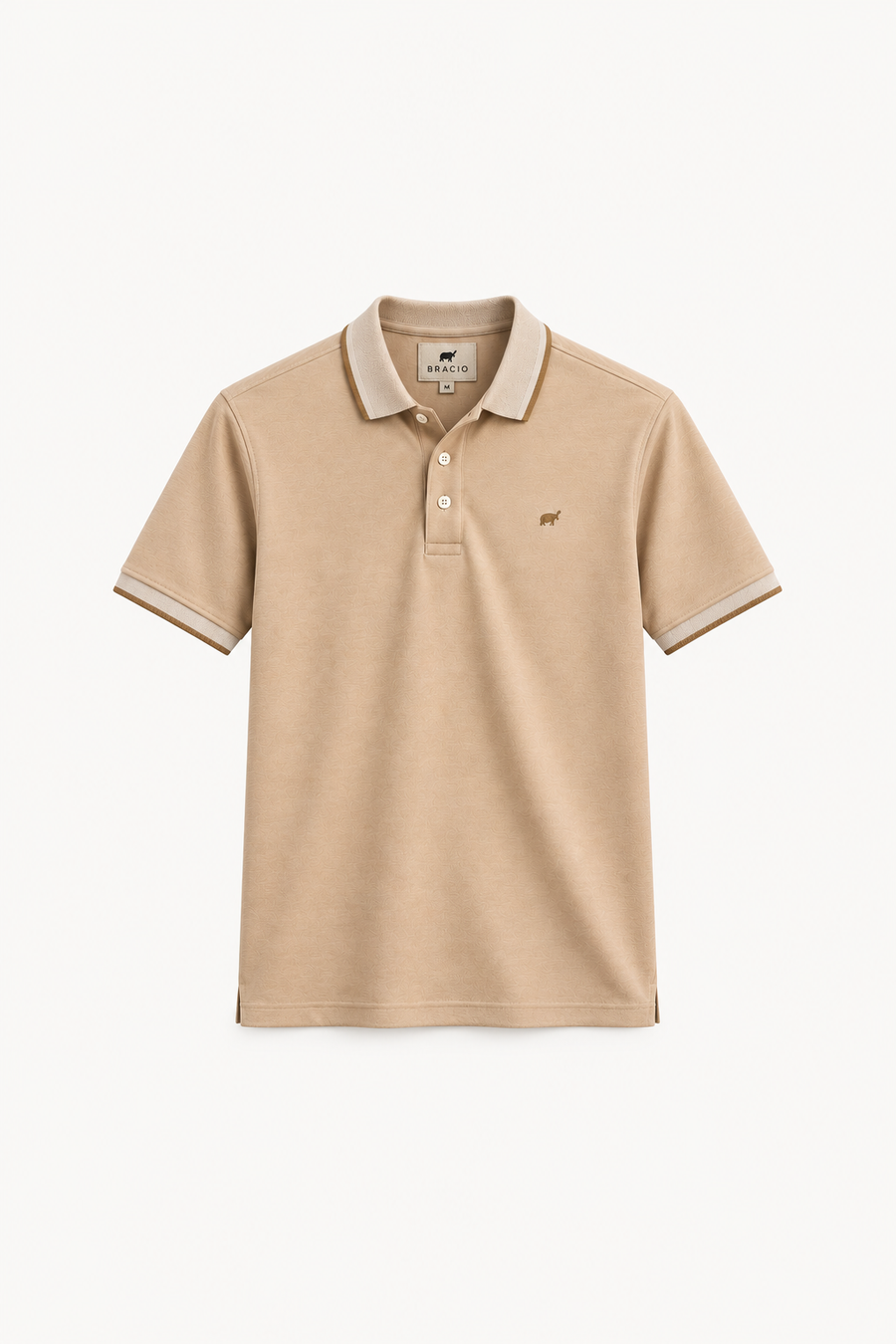 Melange Beige Polo Shirt