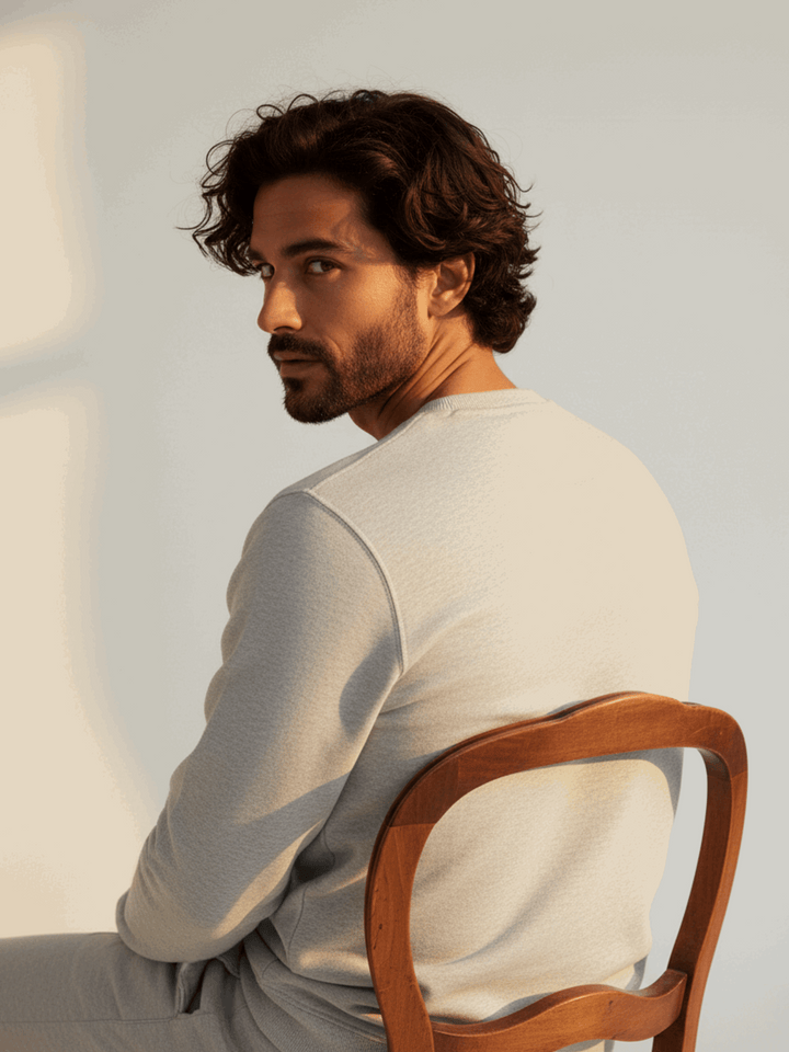 Grey Melange Sweatshirt