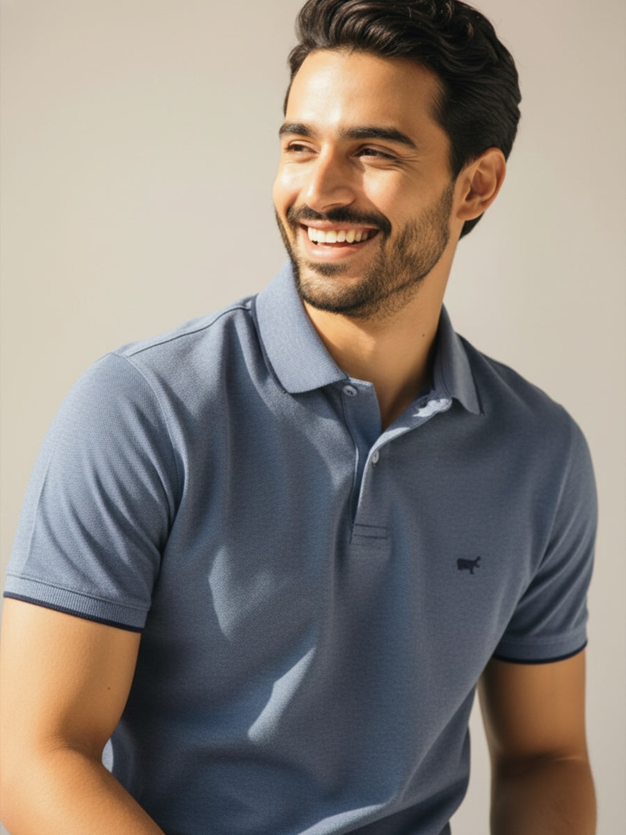 Dusty Blue Polo Shirt
