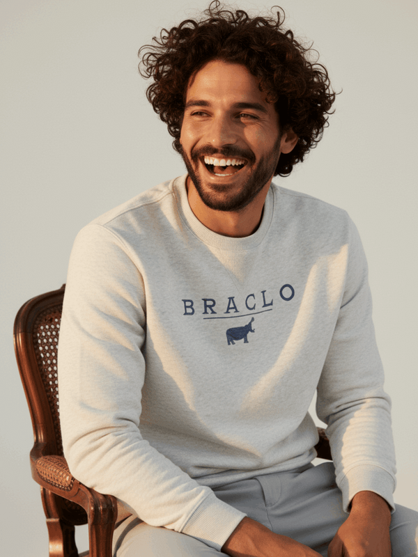 Grey Melange Sweatshirt