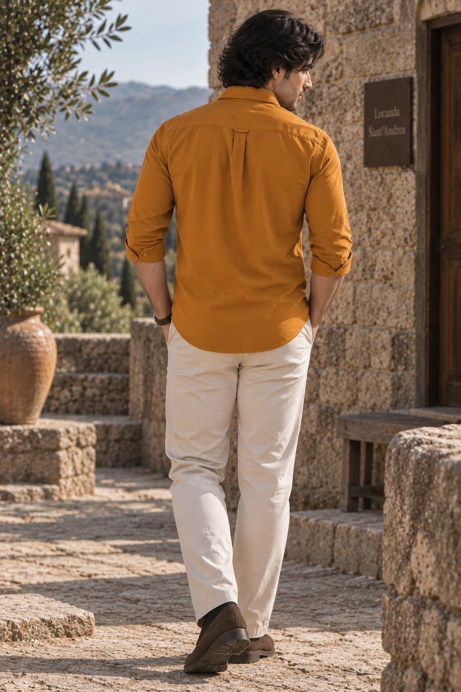 Mustard Twill Shirt