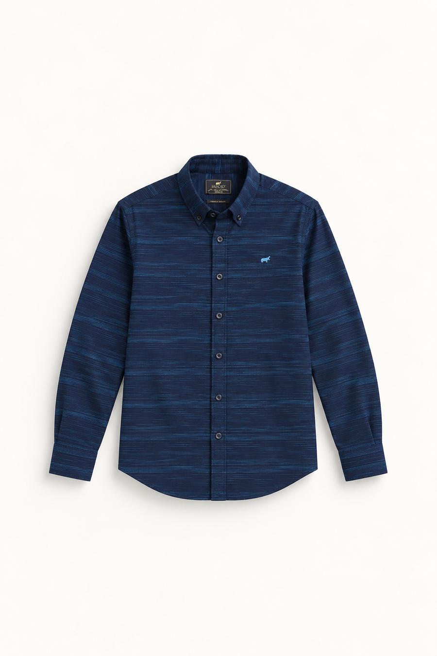 Navy Textured Shirt