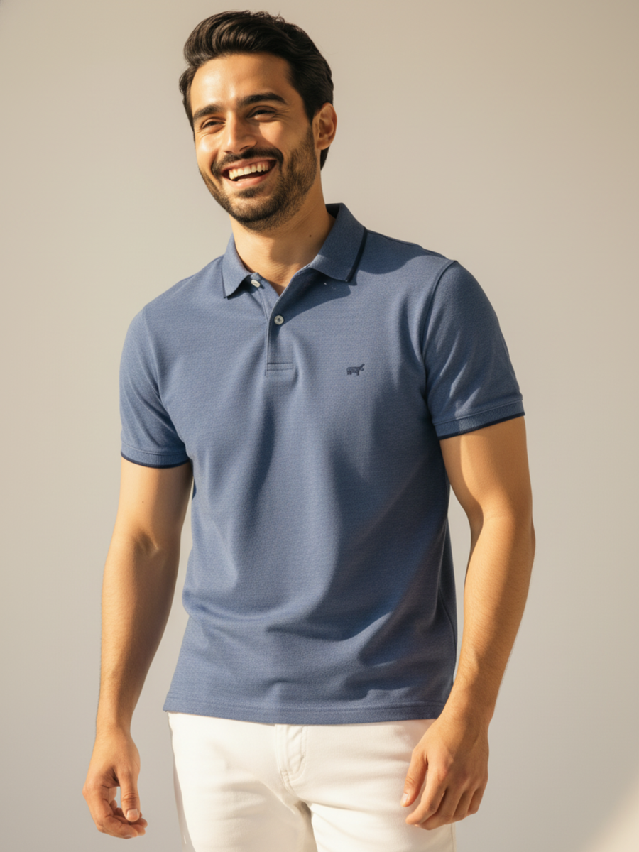 Dusty Blue Polo Shirt