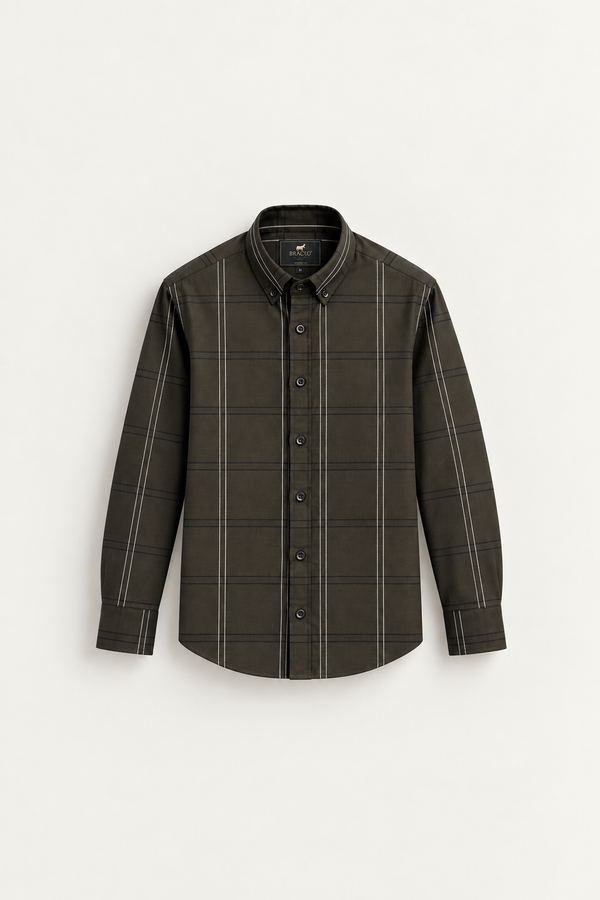 Olive Striped Shirt