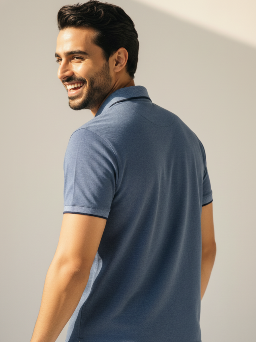 Dusty Blue Polo Shirt