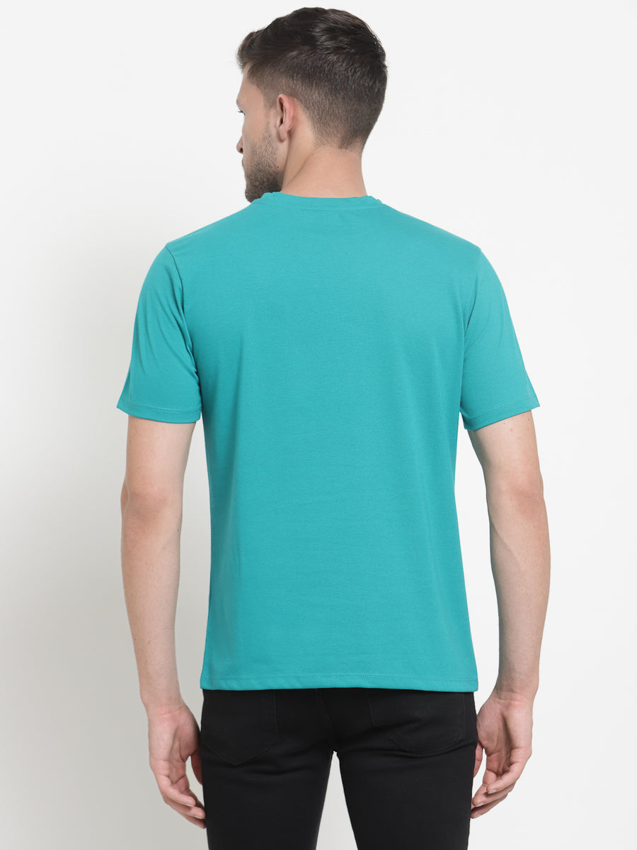 Teal Green Round Neck Tshirt