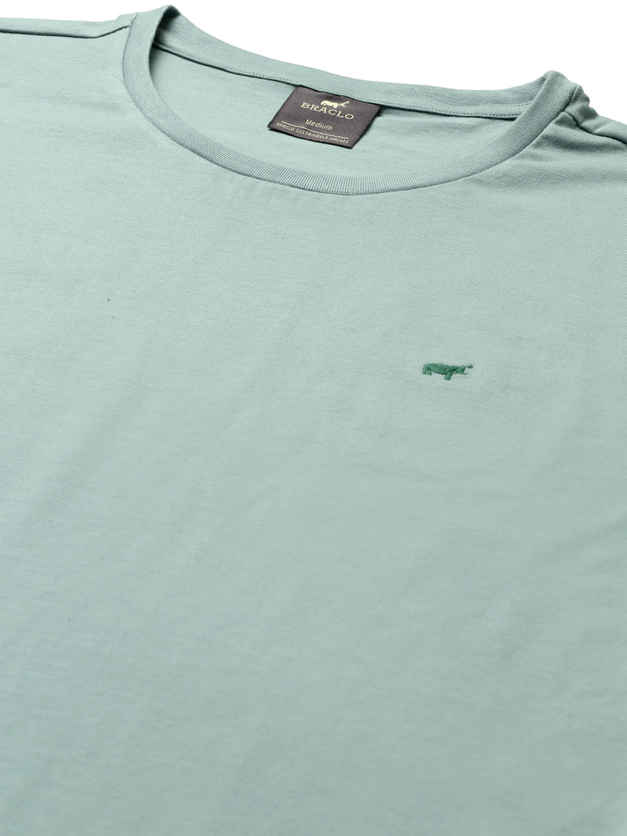 Mint Green Round Neck Tshirt