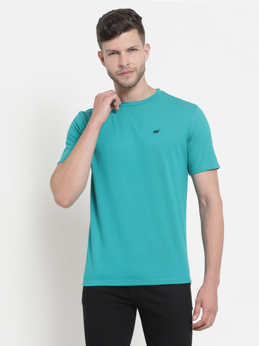 Teal Green Round Neck Tshirt