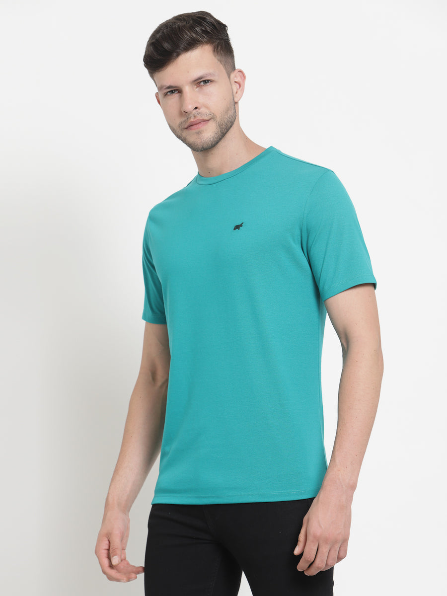 Teal Green Round Neck Tshirt
