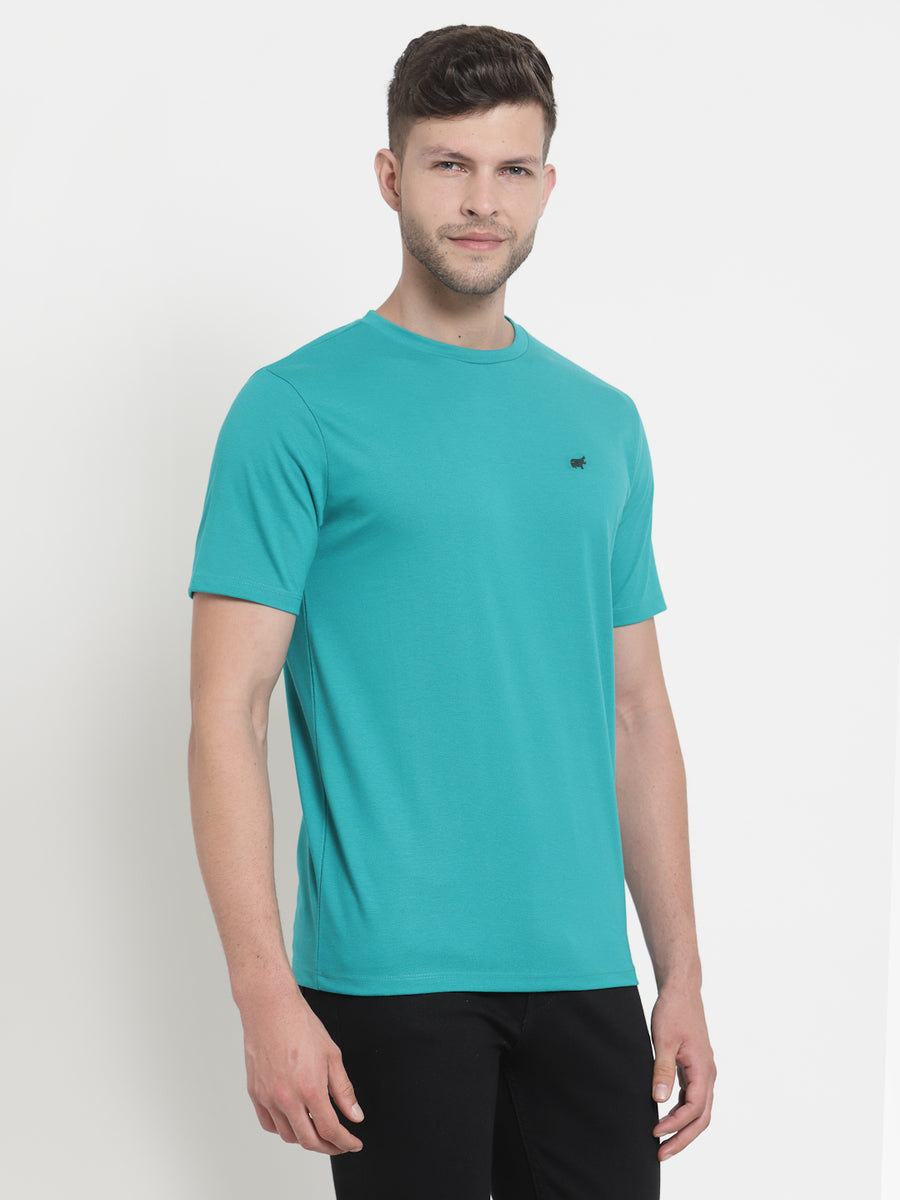 Teal Green Round Neck Tshirt
