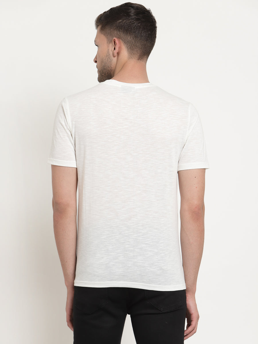 Off White Round Neck Tshirt
