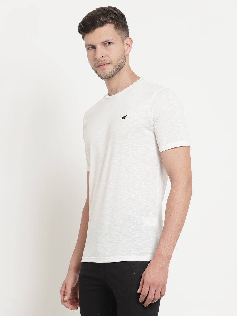 Off White Round Neck Tshirt