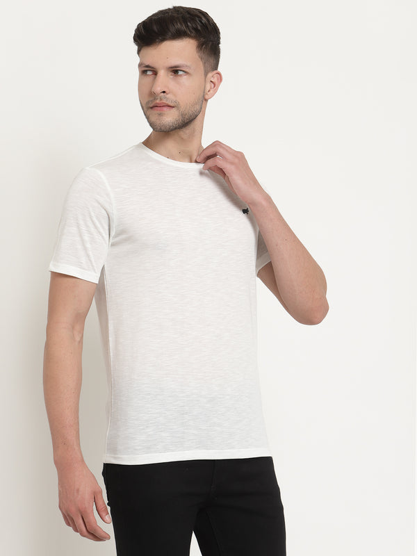 Off White Round Neck Tshirt