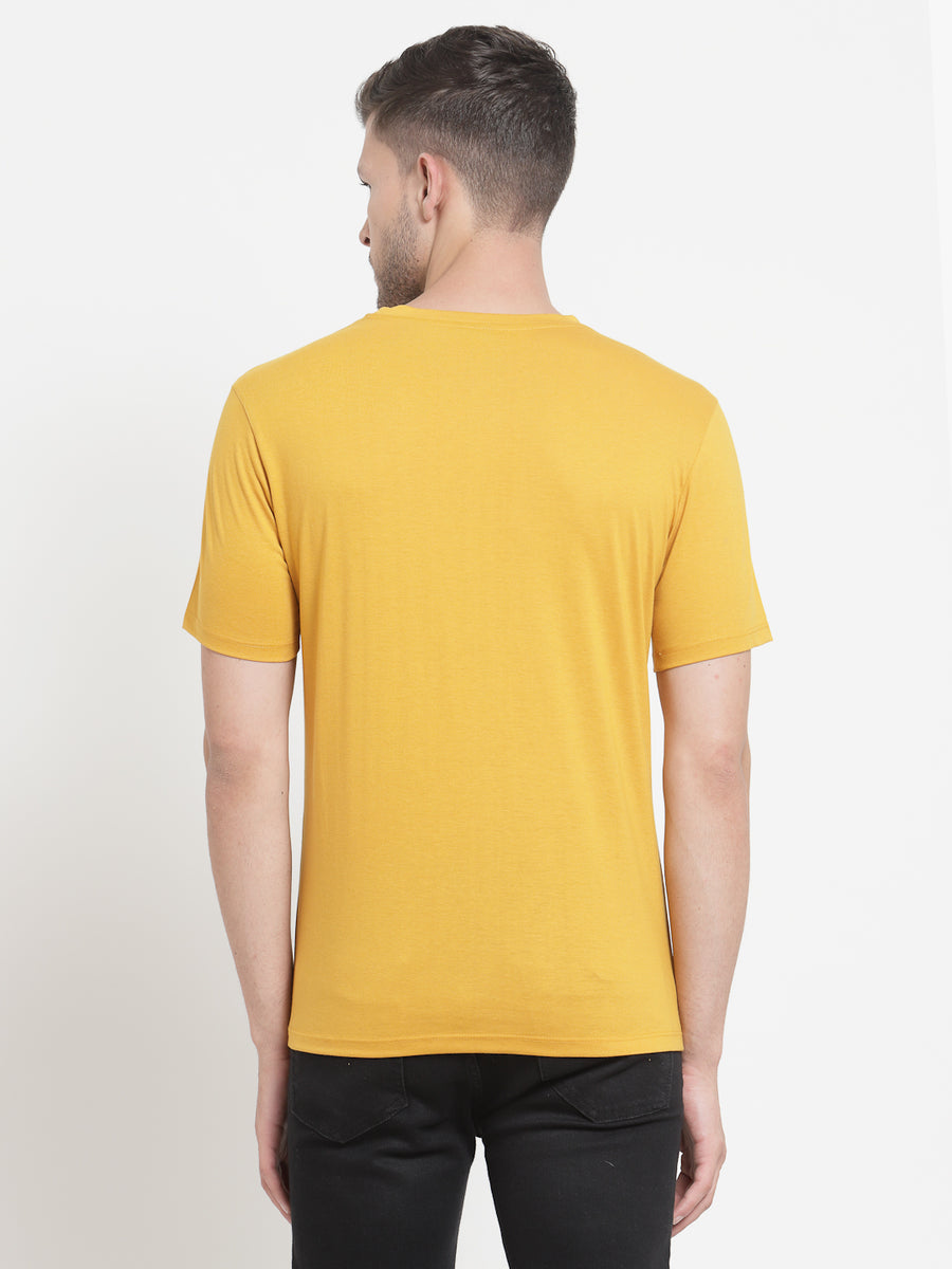 Mustard Round Neck Tshirt