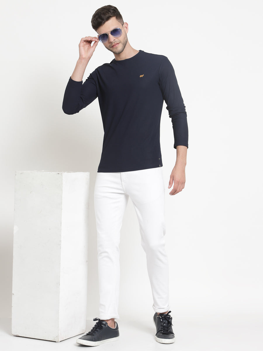 True Navy Full Sleeves Tshirt