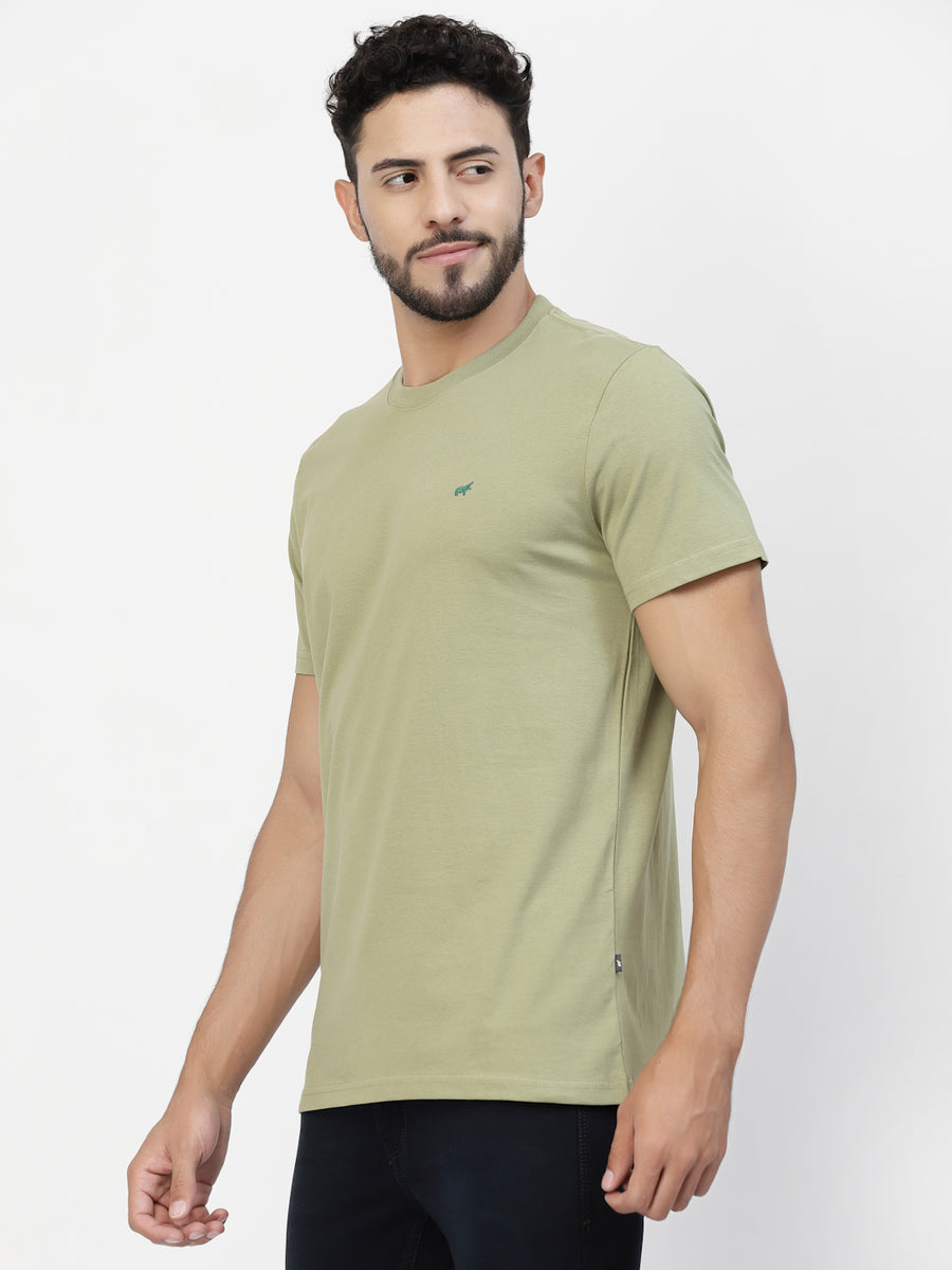 Light Green Round Neck Tshirt