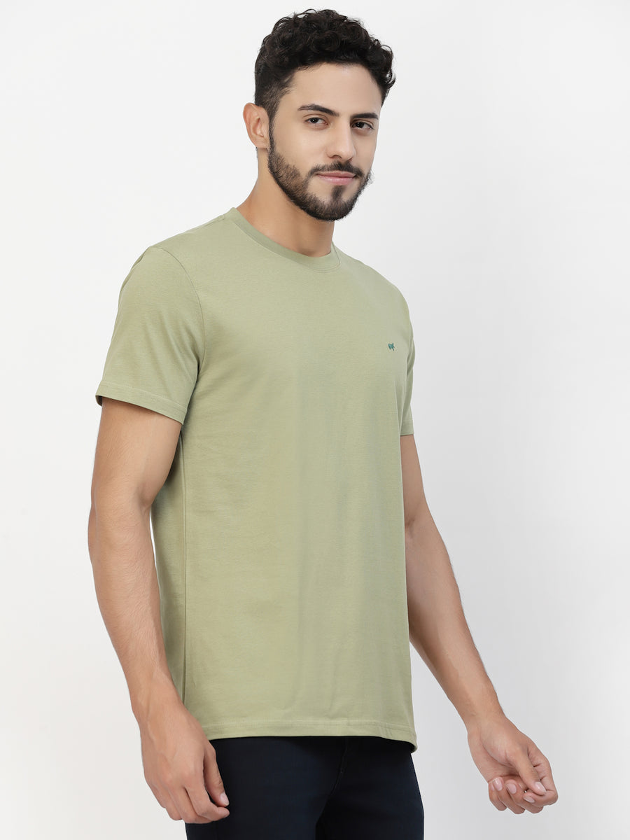 Light Green Round Neck Tshirt