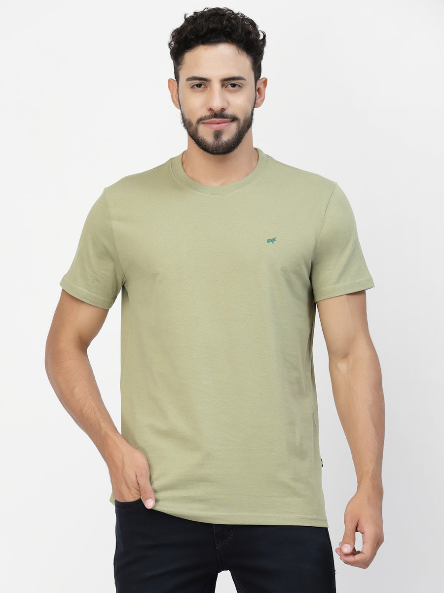 Light Green Round Neck Tshirt