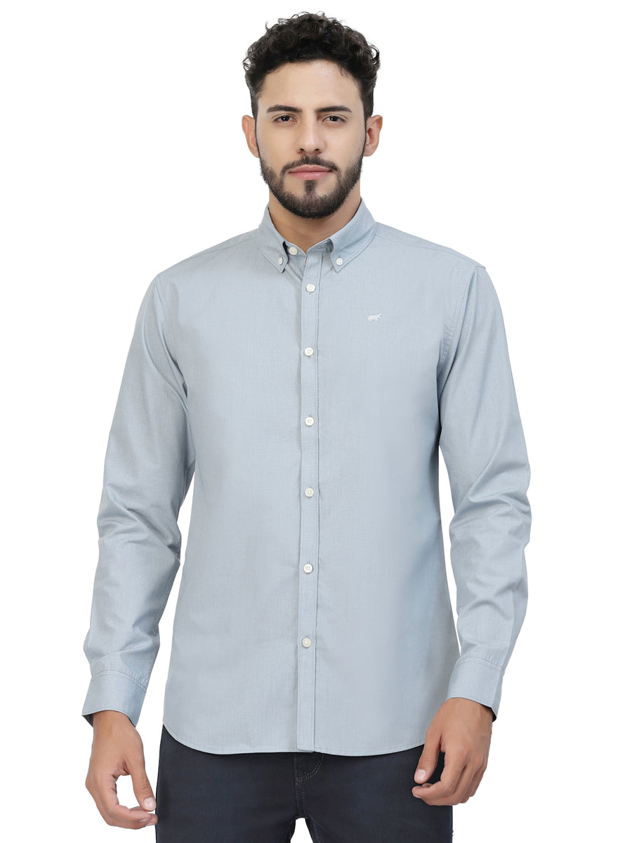 Coral Blue Casual Shirt