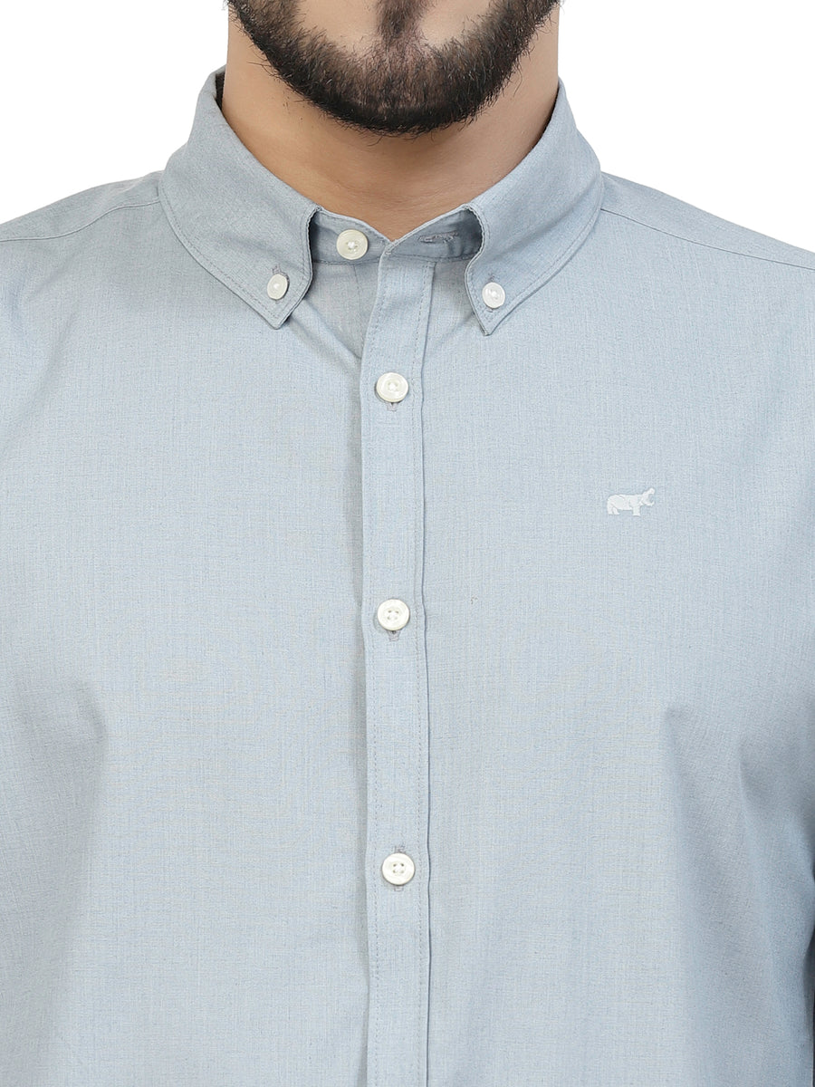Coral Blue Casual Shirt