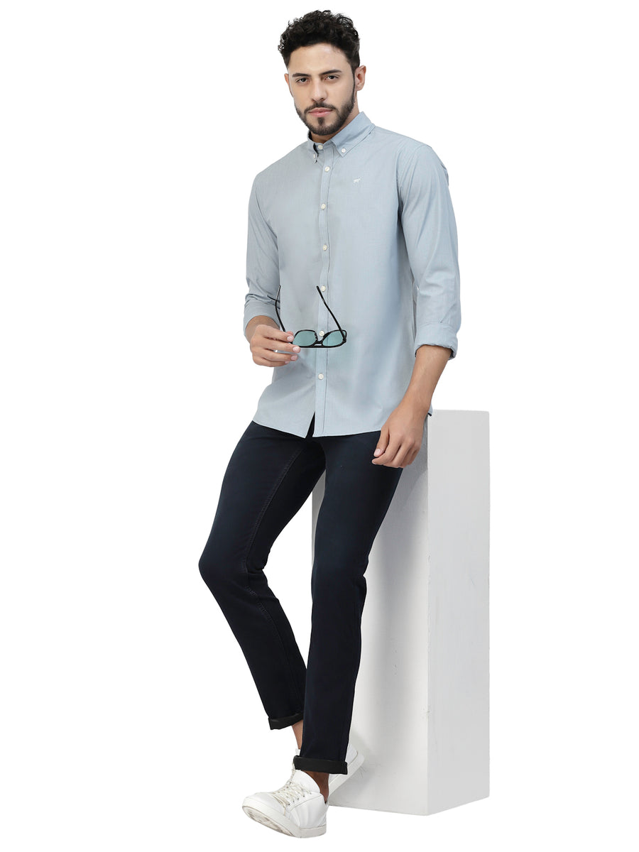 Coral Blue Casual Shirt