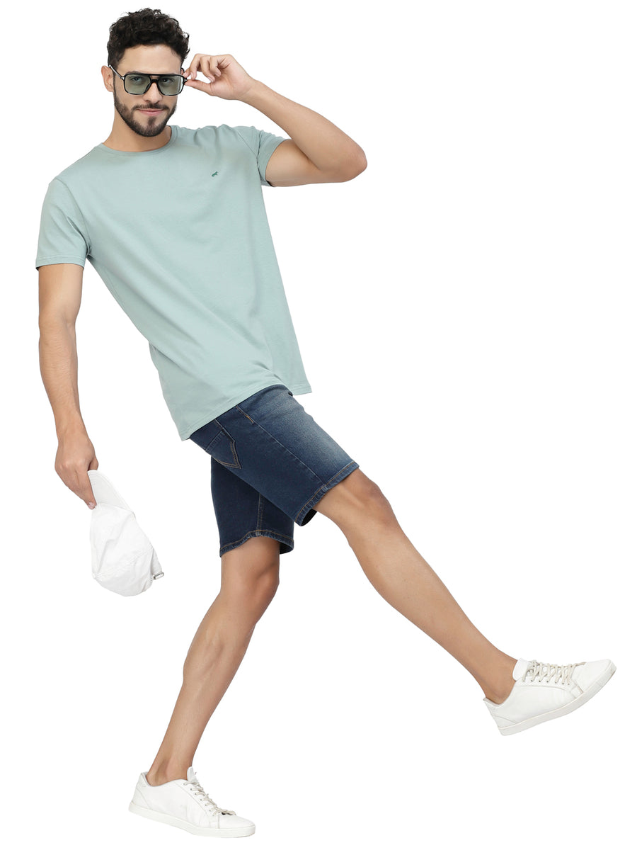 Mint Green Round Neck Tshirt