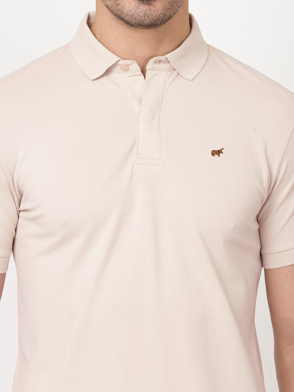 Beige Paris Polo Shirt