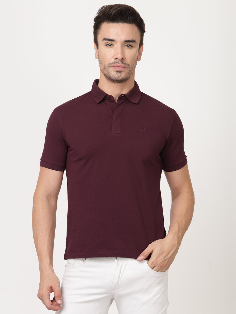 Maroon Paris Polo Shirt